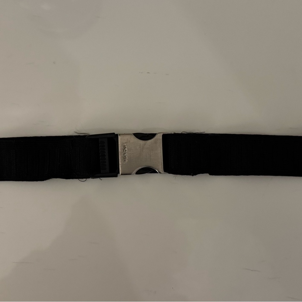 Prada Black and Silver Woman’s Belt
